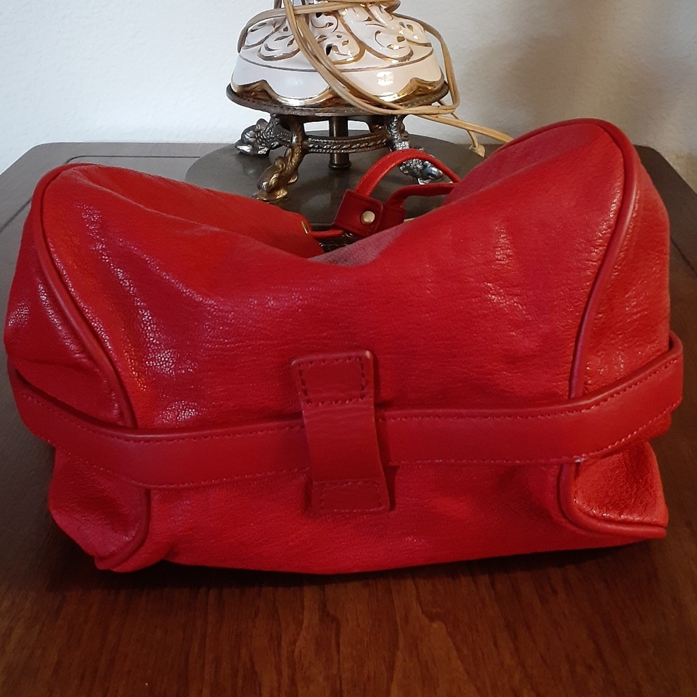 Authentic Salad Drawstring Leather Bag/Purse - image 8